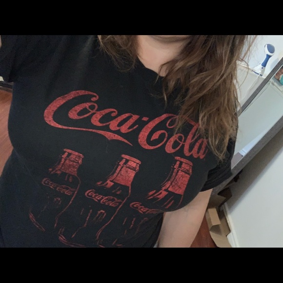 Vintage Coke Tee - Black - sz Large - Picture 2 of 2